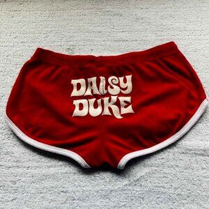 Daisy Duke Red Shorts from the movie `The Dukes`of Hazzard